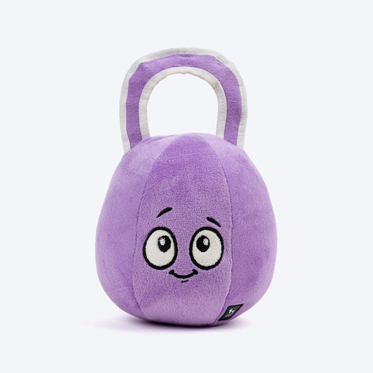 HUFT Pumped Puppers Squeaky Plush Toy For Dog - Purple - Heads Up For Tails