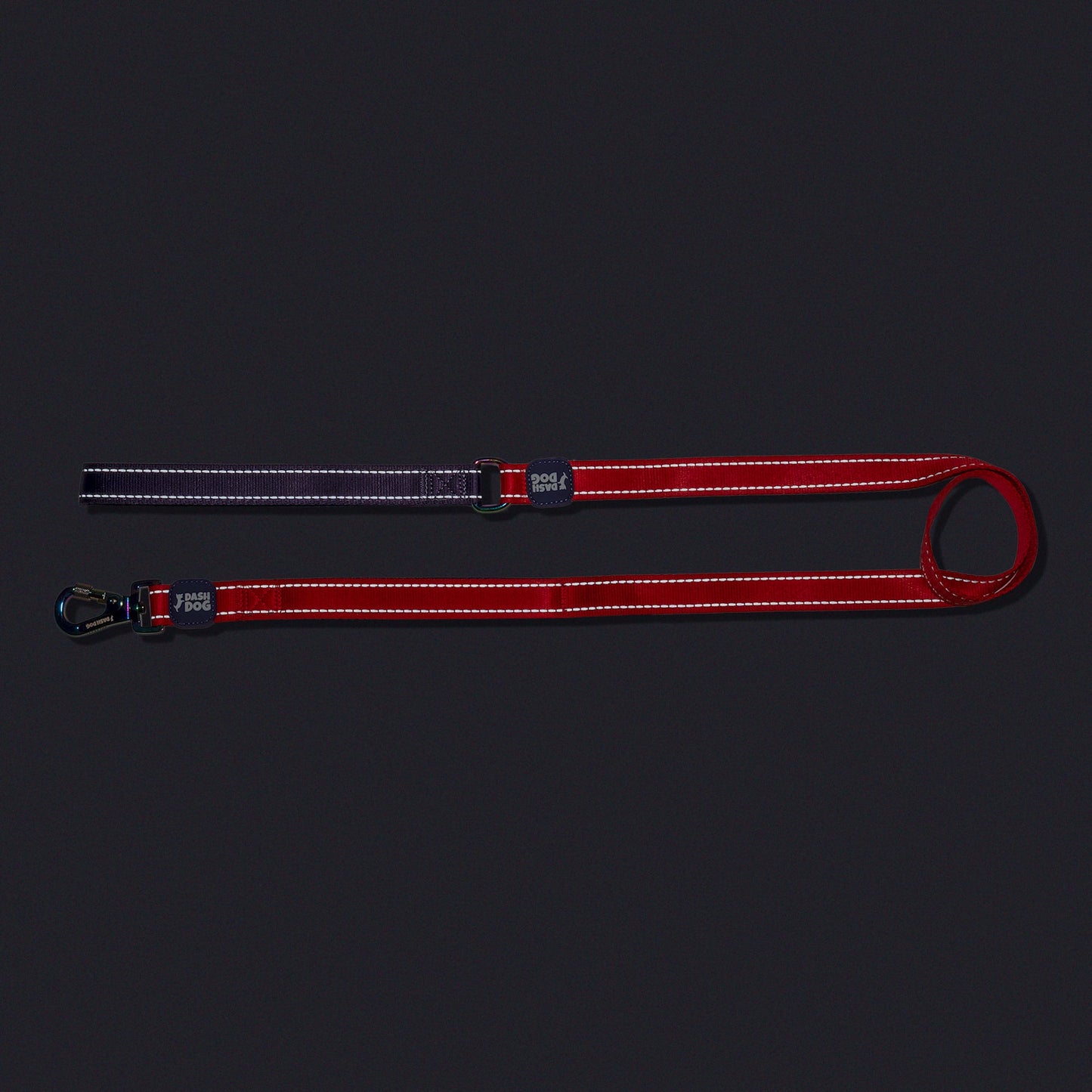 Dash Dog Dual Handle Leash For Dog - Red & Purple