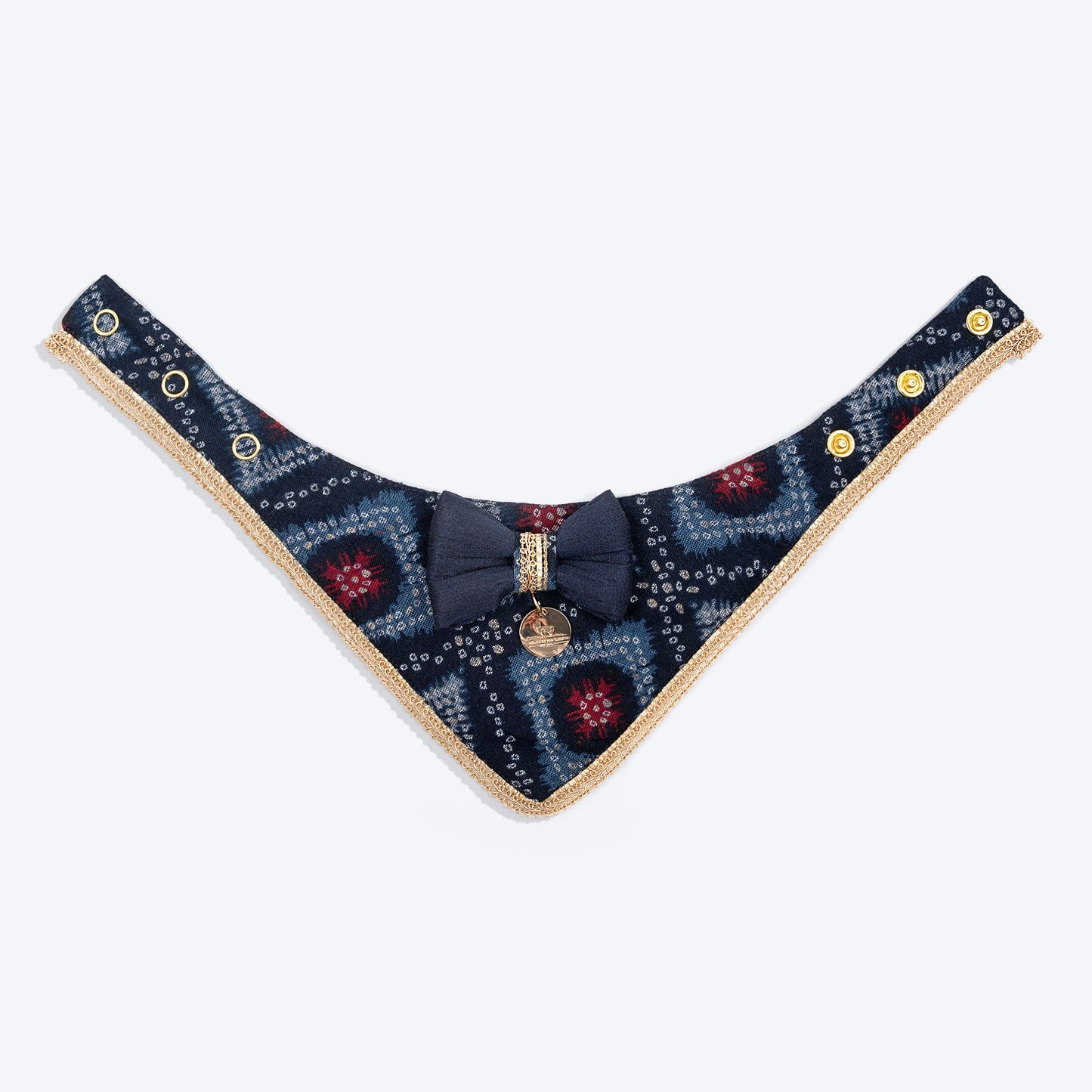 HUFT Rang Riwaz Scarf For Cat & Puppy - Blue - Heads Up For Tails