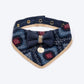 HUFT Rang Riwaz Scarf For Cat & Puppy - Blue - Heads Up For Tails