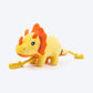 HUFT Triceratoopsie Squeaky Plush Toy For Dog - Yellow - Heads Up For Tails
