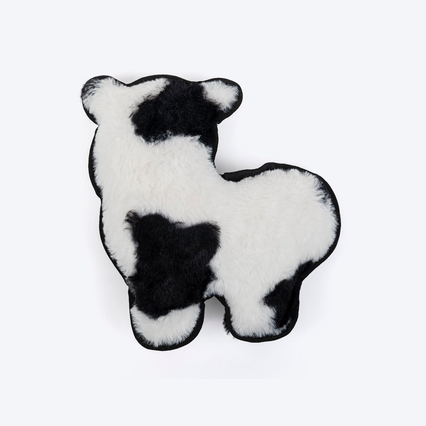 HUFT Mister Mooster Squeaky Cuddle Plush Toy For Dog - Black & White - Heads Up For Tails