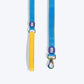 Dash Dog Dual Handle Leash For Dog - Royal Blue & Yellow