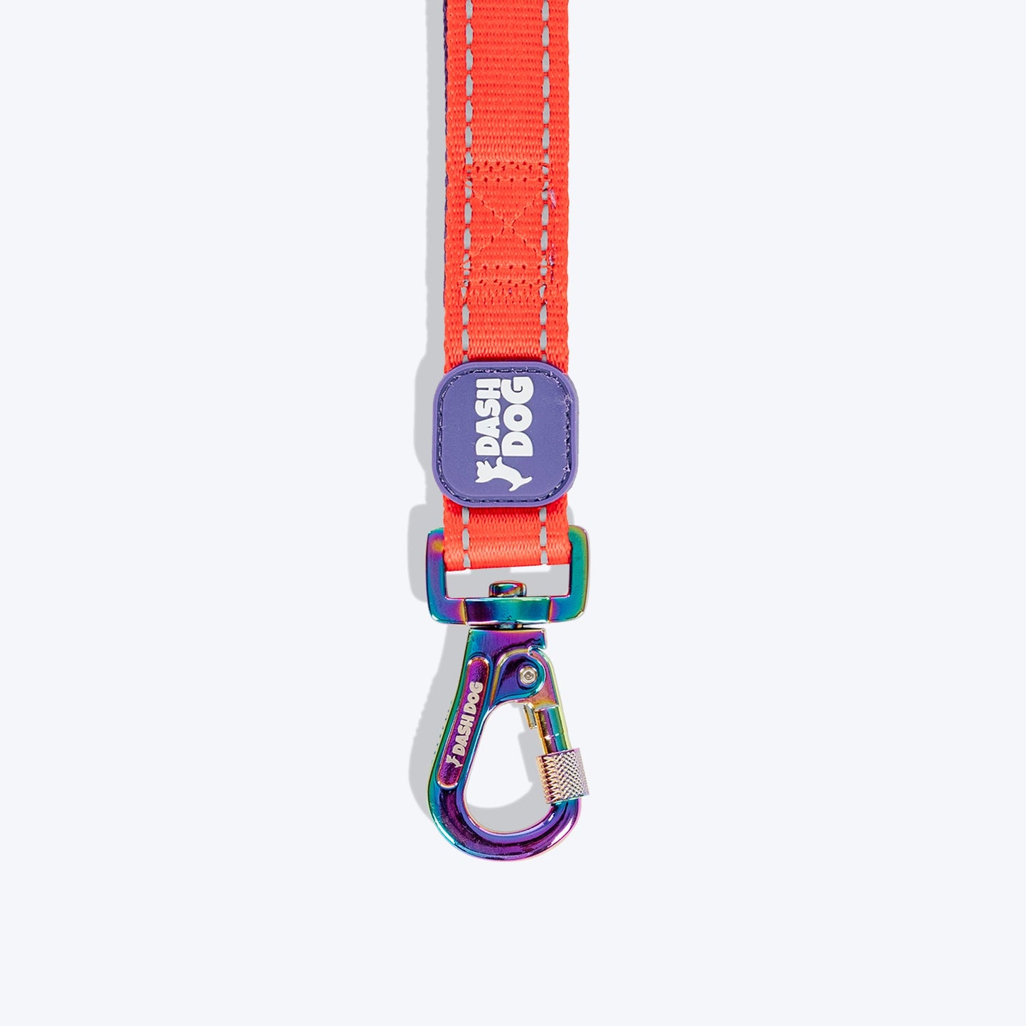 Dash Dog Dual Handle Leash For Dog - Red & Purple