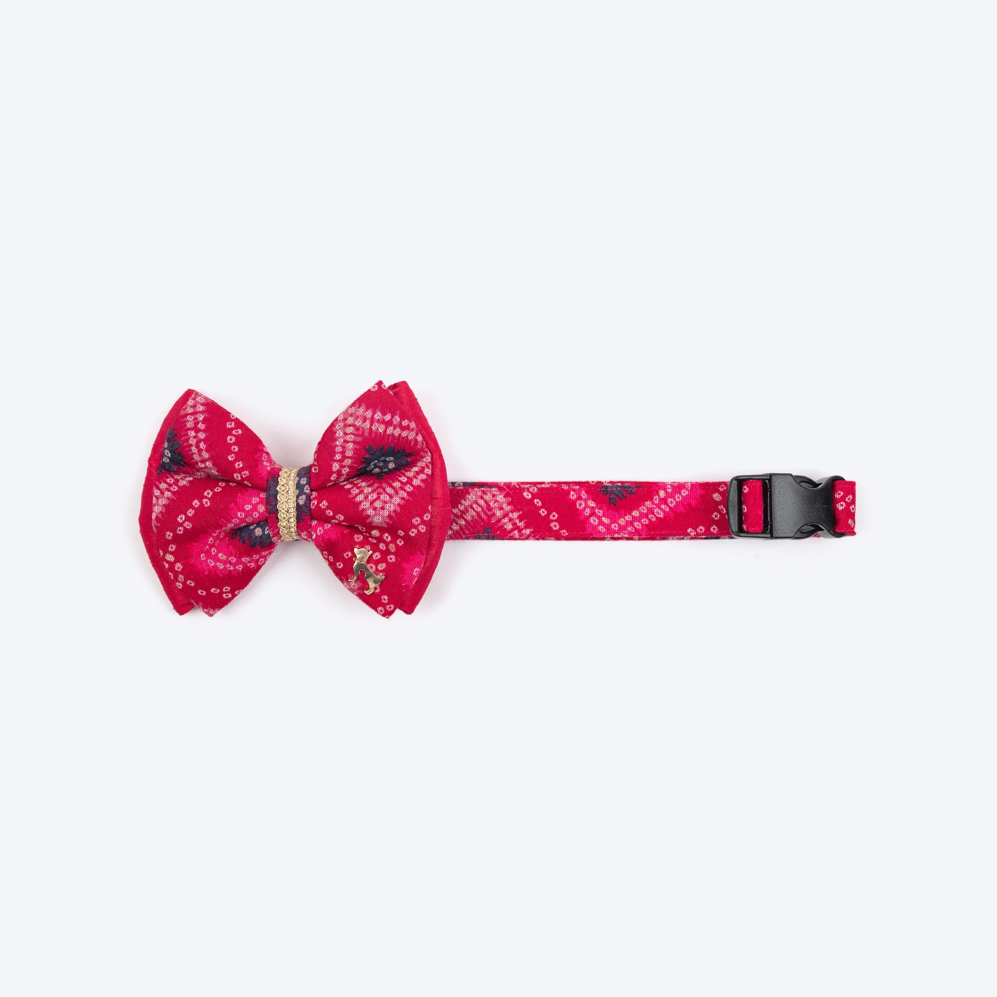 HUFT Rang Riwaz Bow Tie With Strap For Dog - Pink - Heads Up For Tails