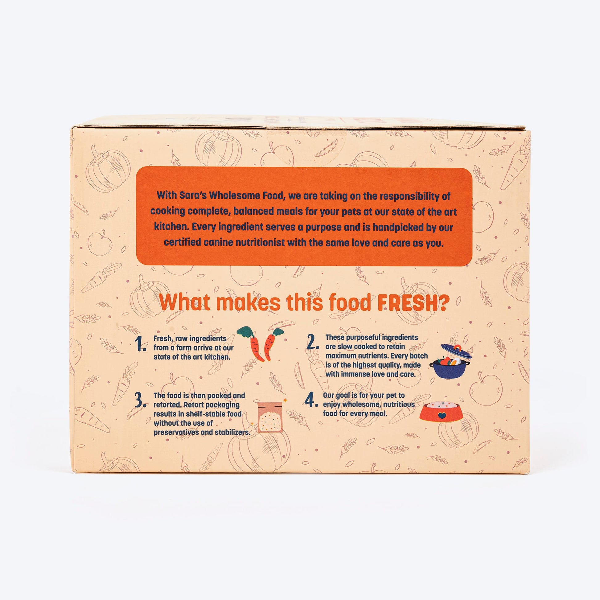Sara's Wholesome Classic Chicken and Brown Rice Dog Food, pack of 10 x 100g, made with human-grade ingredients.