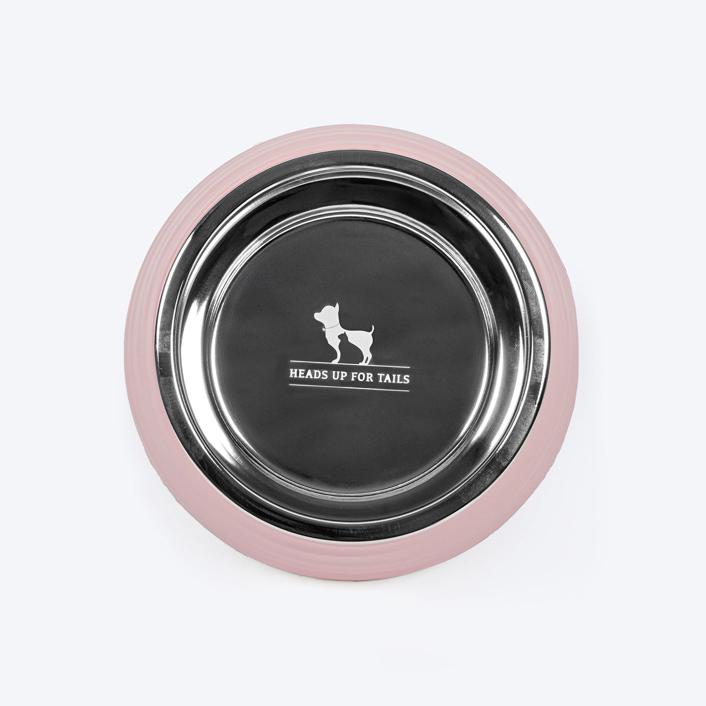 HUFT Breezy Basics Wave Embossed Melamine Bowl For Dog - Peach - Heads Up For Tails
