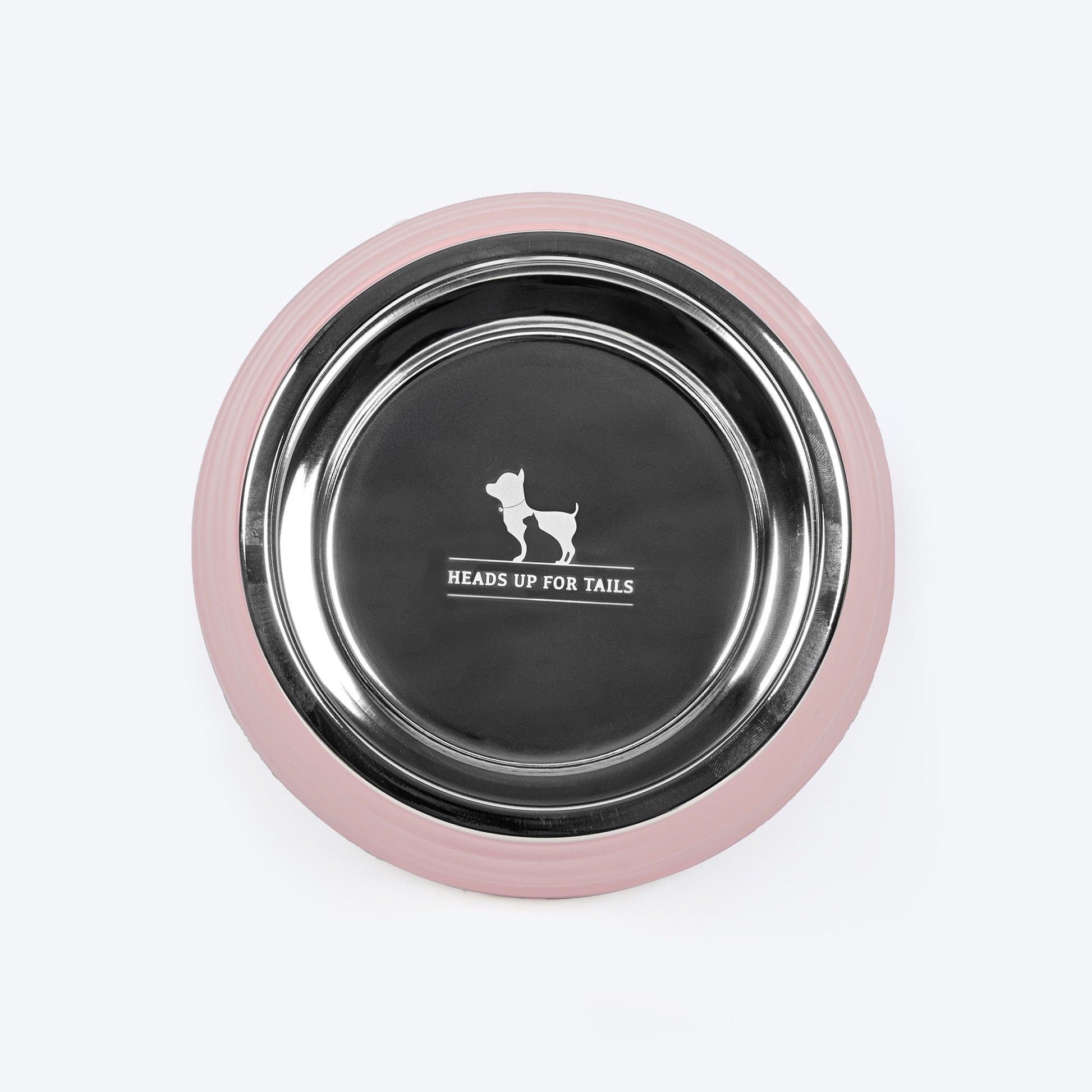 HUFT Breezy Basics Wave Embossed Melamine Bowl For Dog - Peach - Heads Up For Tails