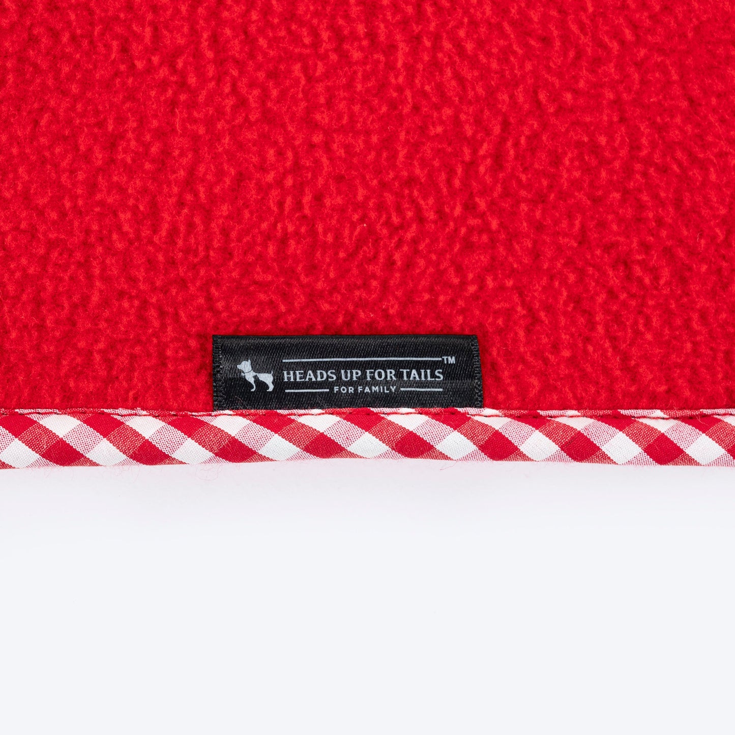 HUFT Personalised Snuggle Blanket For Dog & Cat - Red - Heads Up For Tails