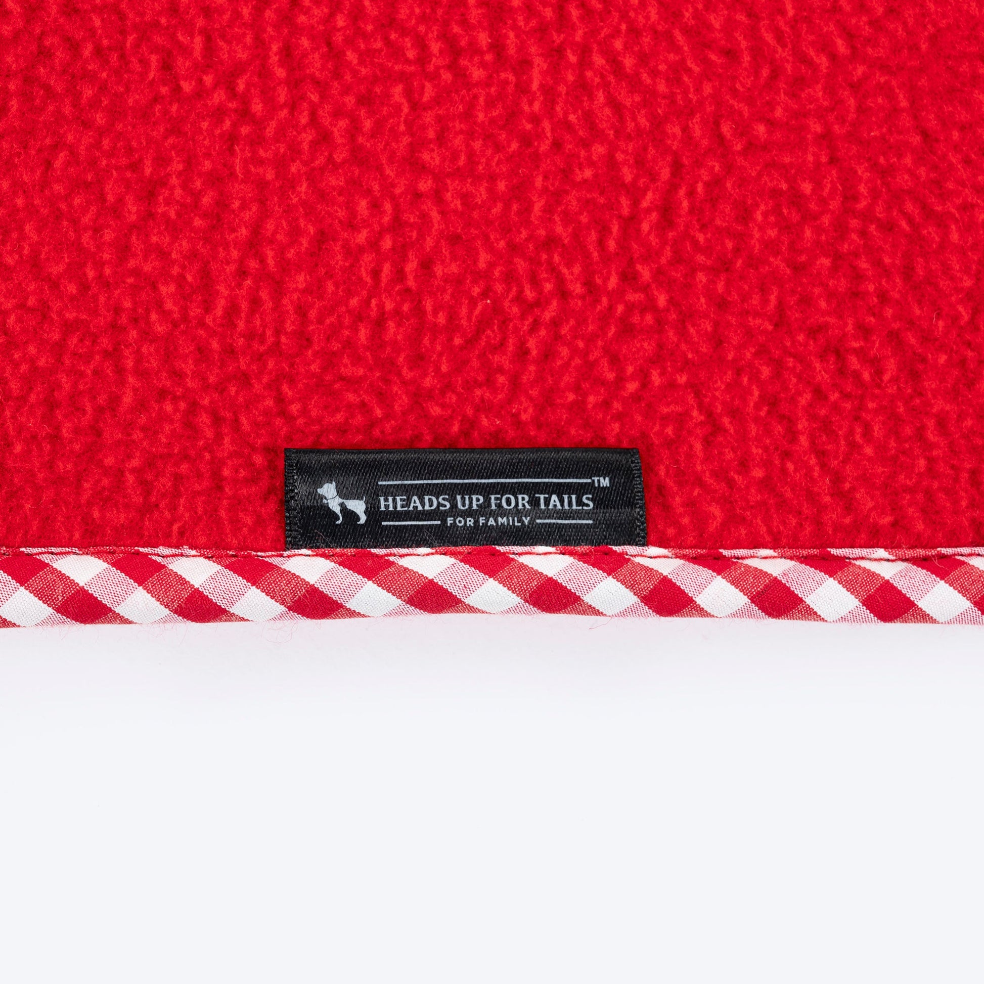HUFT Personalised Snuggle Blanket For Dog & Cat - Red - Heads Up For Tails