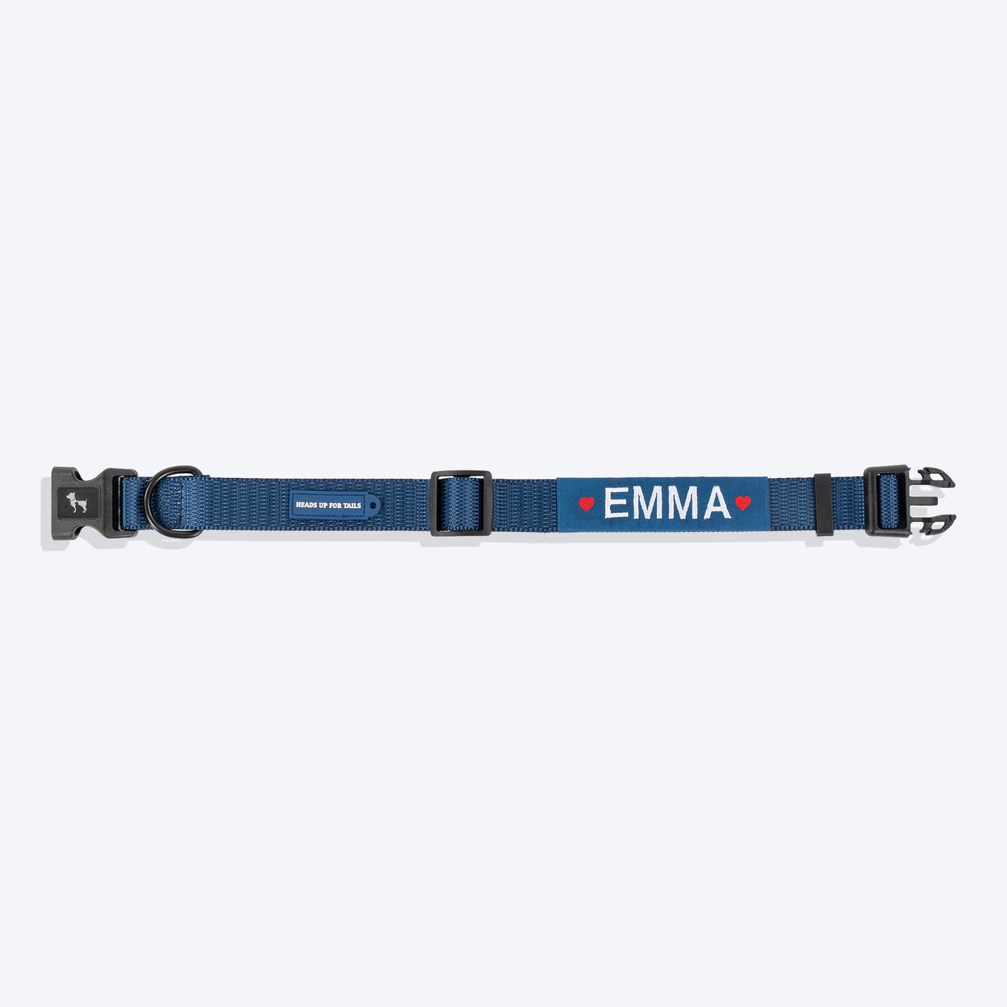 HUFT Personalised Classic Dog Collar - Navy - Heads Up For Tails