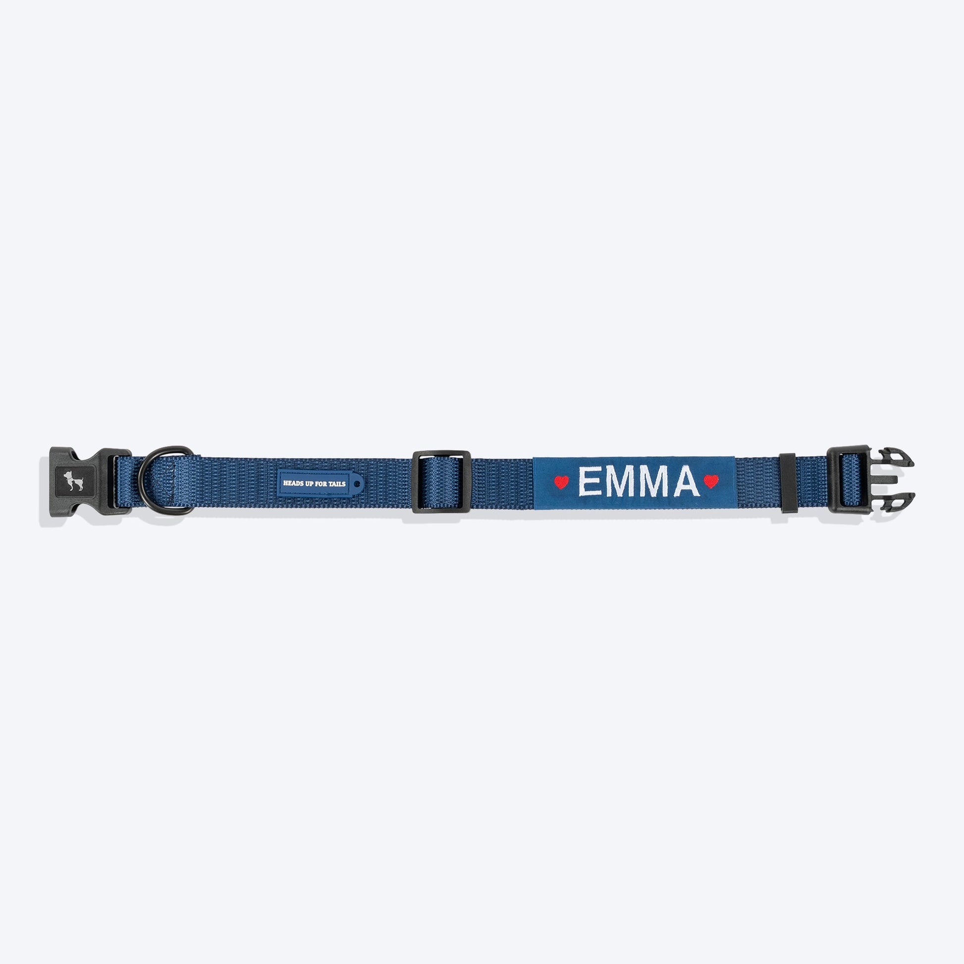 HUFT Personalised Classic Dog Collar - Navy - Heads Up For Tails