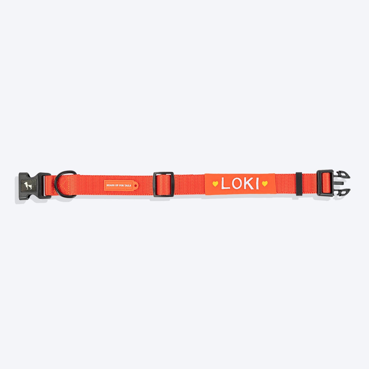 HUFT Personalised Classic Dog Collar - Rust Orange - Heads Up For Tails