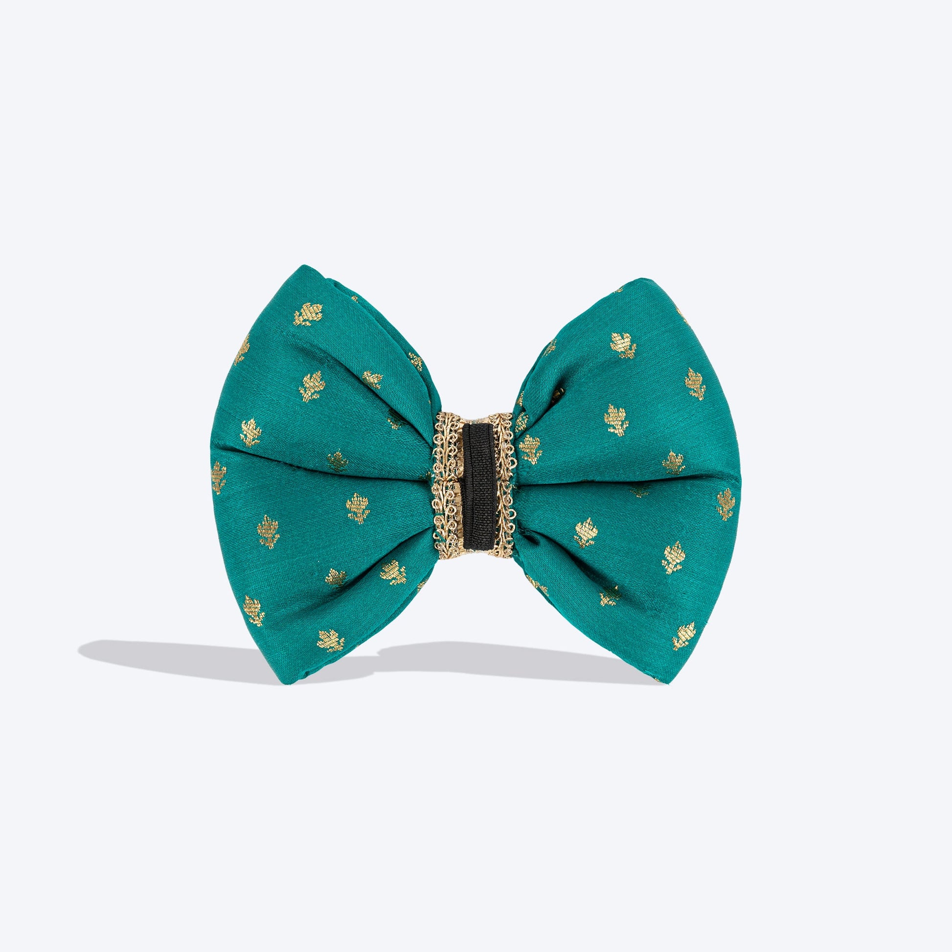 HUFT Desi Dazzle Bow Tie For Dog - Green - Heads Up For Tails