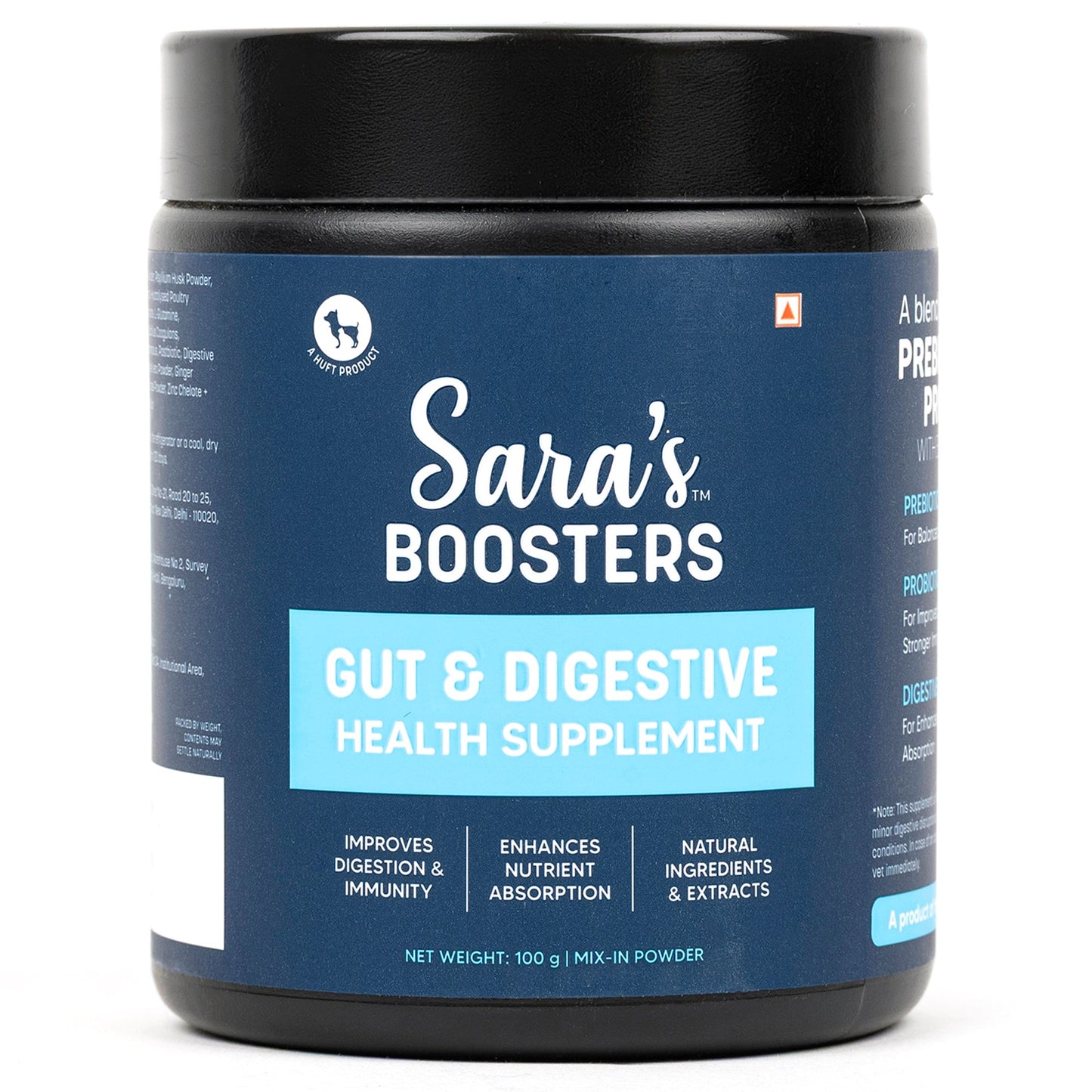Sara's Boosters Gut & Digestive Health Supplement For Dogs - 100 g
