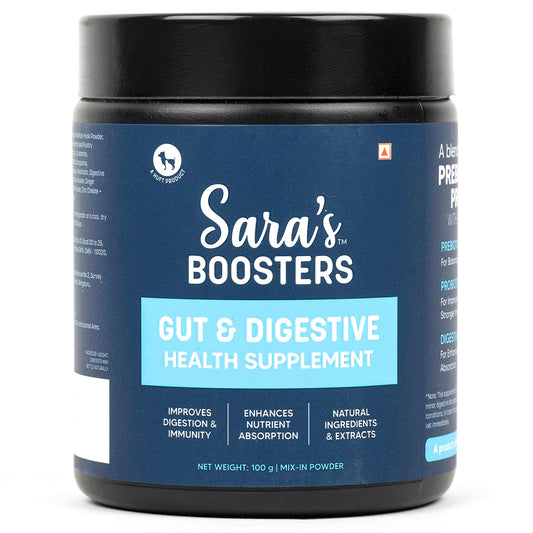 Sara's Boosters Gut & Digestive Health Supplement For Dogs - 100 g