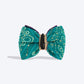 HUFT Desi Glam Bow Tie For Dog - Purple & Green - Heads Up For Tails