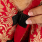 HUFT Customised Shahi Pawloom Brocade Kurta With Dupatta For Dog - Red - Heads Up For Tails