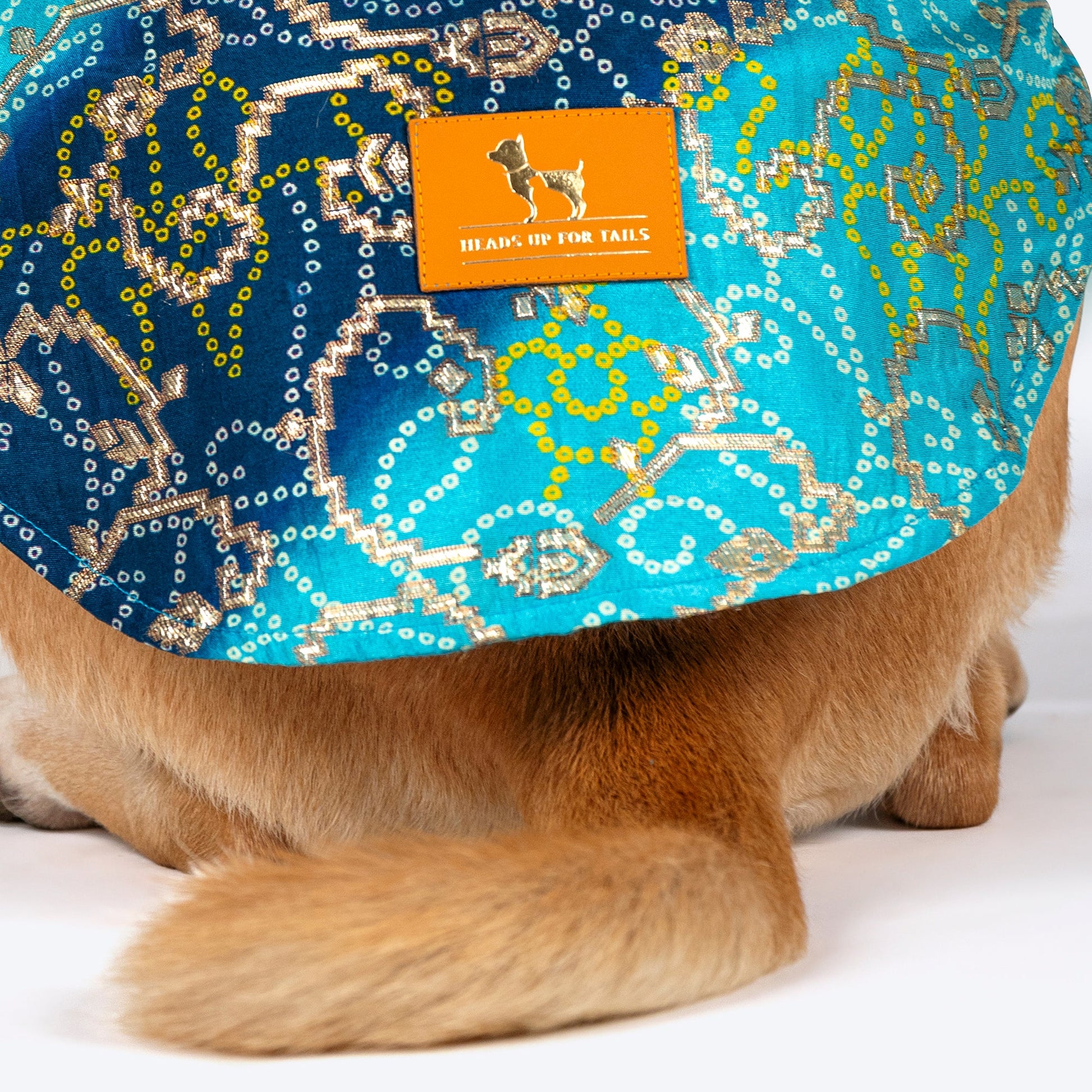 HUFT Festive Bliss Kurta For Dog - Blue - Heads Up For Tails
