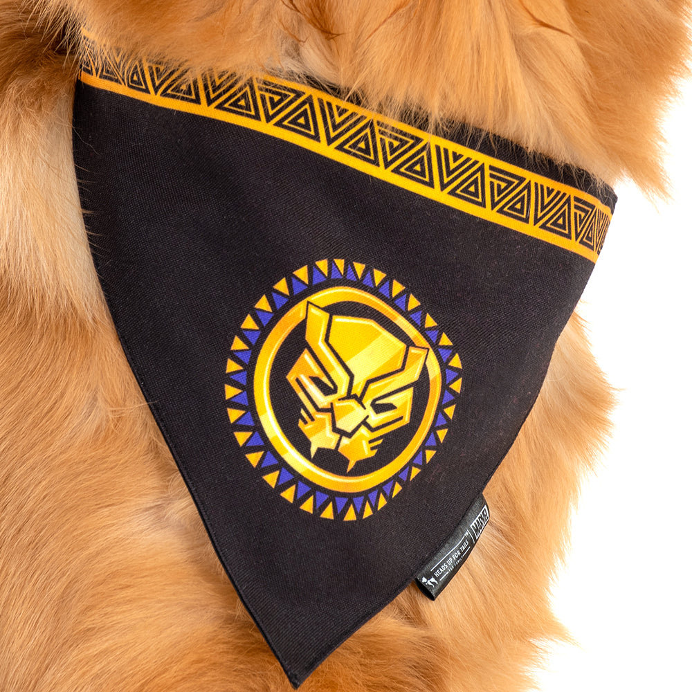HUFT XÂ©Marvel Black Panther Dog Bandana - Heads Up For Tails