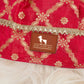 HUFT Customised Gulabi Zari Paws Brocade Lehenga Choli Set For Dog - Pink (As requested by Arpita) - Heads Up For Tails