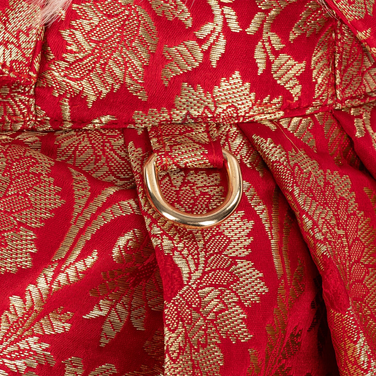 HUFT Customised Sona Sitara Brocade Lehenga Dress For Dog & Cat - Red - Heads Up For Tails