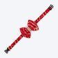 HUFT Super Sitara Bow Tie With Strap For Dog - Red - Heads Up For Tails