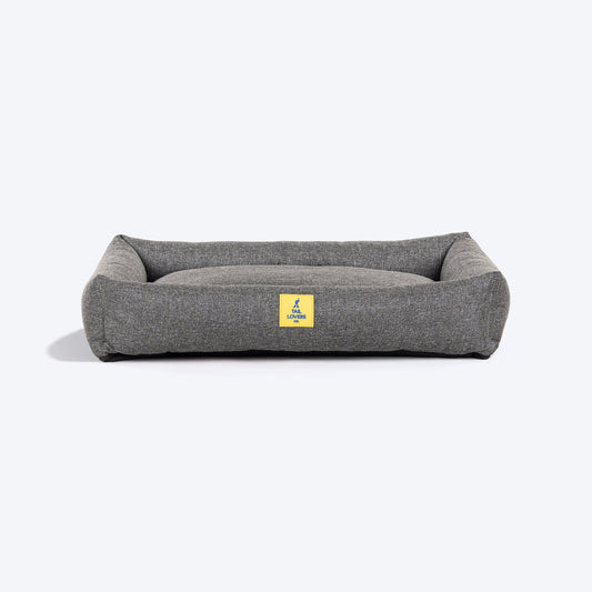 TLC Nesting Nook Bed For Dog - Charcoal Grey - Heads Up For Tails