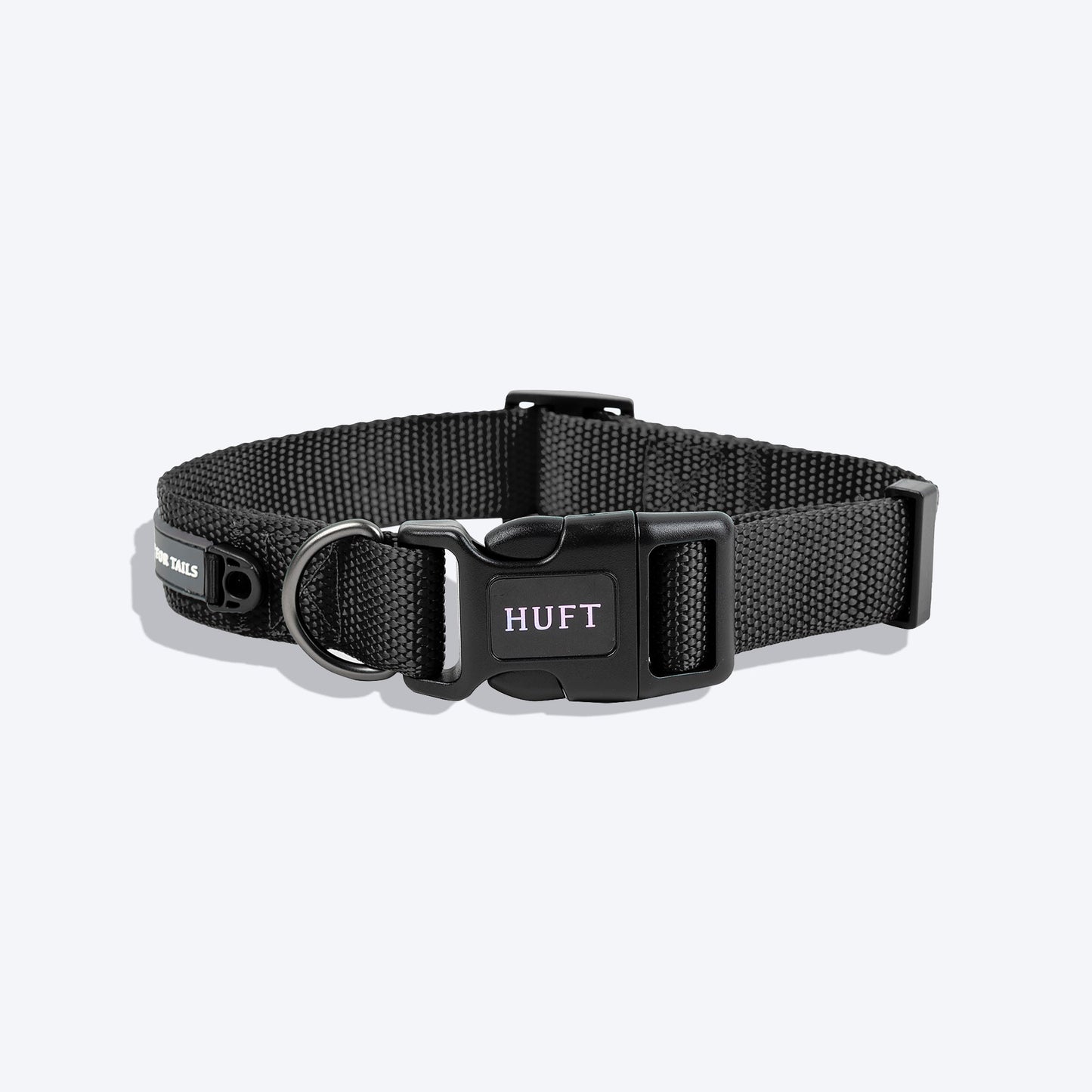 HUFT Basics Dog Collar & Leash Set - Classic Black - Heads Up For Tails