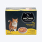 Meowsi by HUFT Chicken Breast with Quail Egg p¢t© Cat Wet Food, 80 gm, grain-free, with vitamins and minerals.
