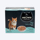 Meowsi by HUFT Tuna & Shrimp p¢t© Cat Wet Food, 80 gm, grain-free, with vitamins and minerals for balanced nutrition.