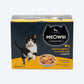 Meowsi by HUFT Chicken Breast with Quail Egg in Broth, 80 gm, grain-free cat wet food with vitamins and minerals.