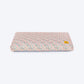 TLC Abstract Doodle Flat Haven Bed For Dog - Beige - Heads Up For Tails