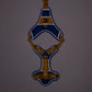 Dash Dog Walk Pro Harness For Dog - Royal Blue & Yellow