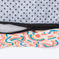 TLC Abstract Doodle Flat Haven Bed For Dog - Beige - Heads Up For Tails