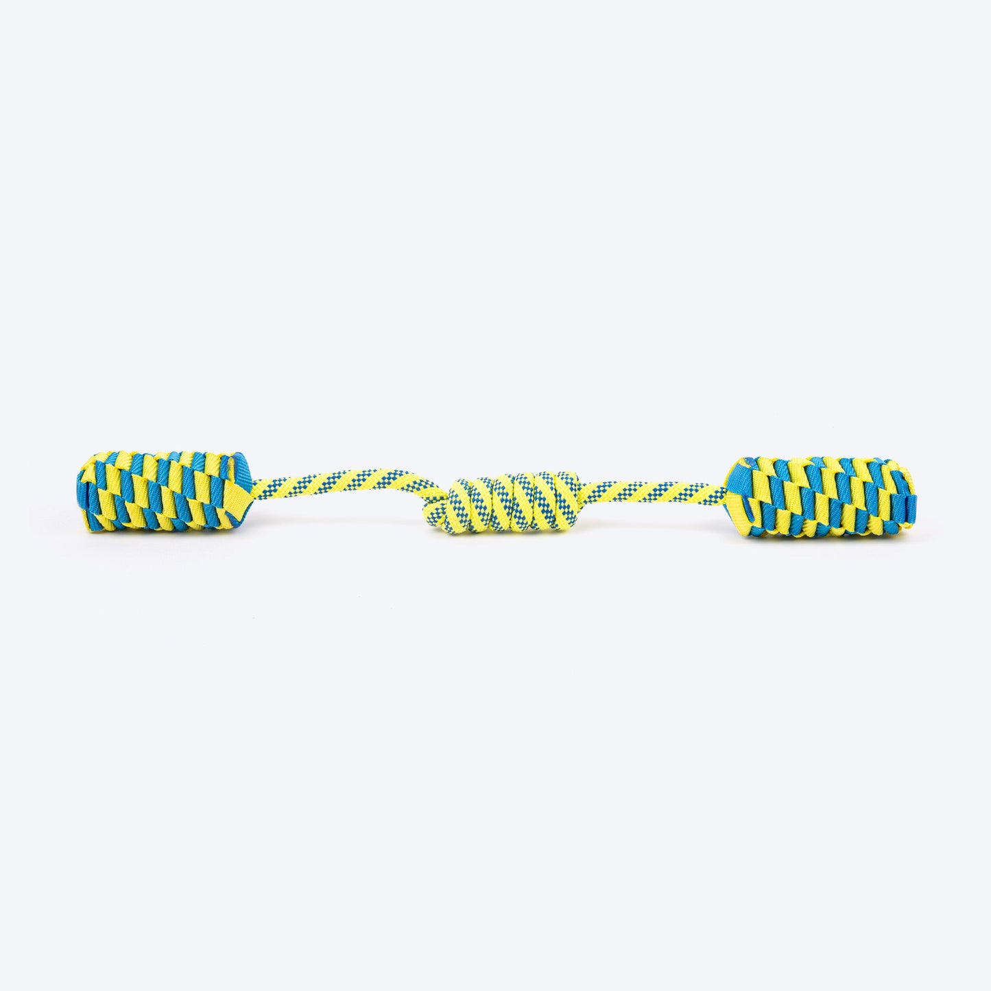TLC Tug Loop Rope Toy For Dog - Blue & Yellow - Heads Up For Tails