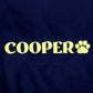 HUFT Personalised Luxe Velvet Blanket For Dog & Cat - Dark Navy - Heads Up For Tails