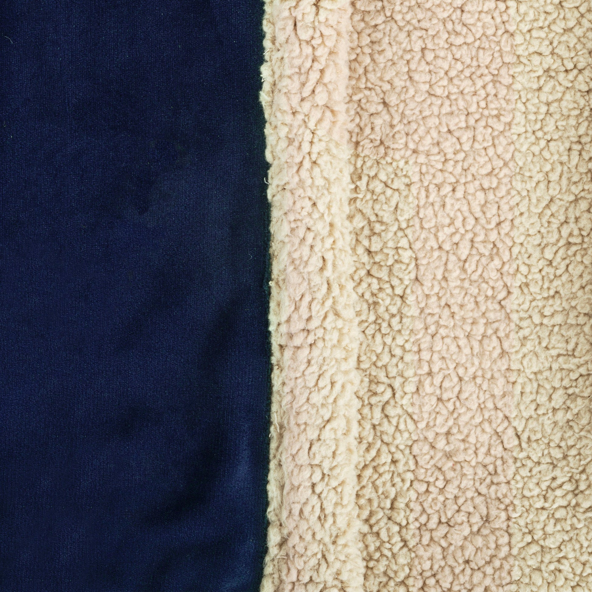 HUFT Personalised Luxe Velvet Blanket For Dog & Cat - Dark Navy - Heads Up For Tails