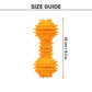 TLC Spiky Dumbbell Squeaky Chew Toy For Dog - Orange - Heads Up For Tails