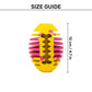 HUFT Ruff Rugby Ball Chew Toy For Dog - Pink & Yellow - Heads Up For Tails