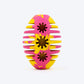 HUFT Ruff Rugby Ball Chew Toy For Dog - Pink & Yellow - Heads Up For Tails