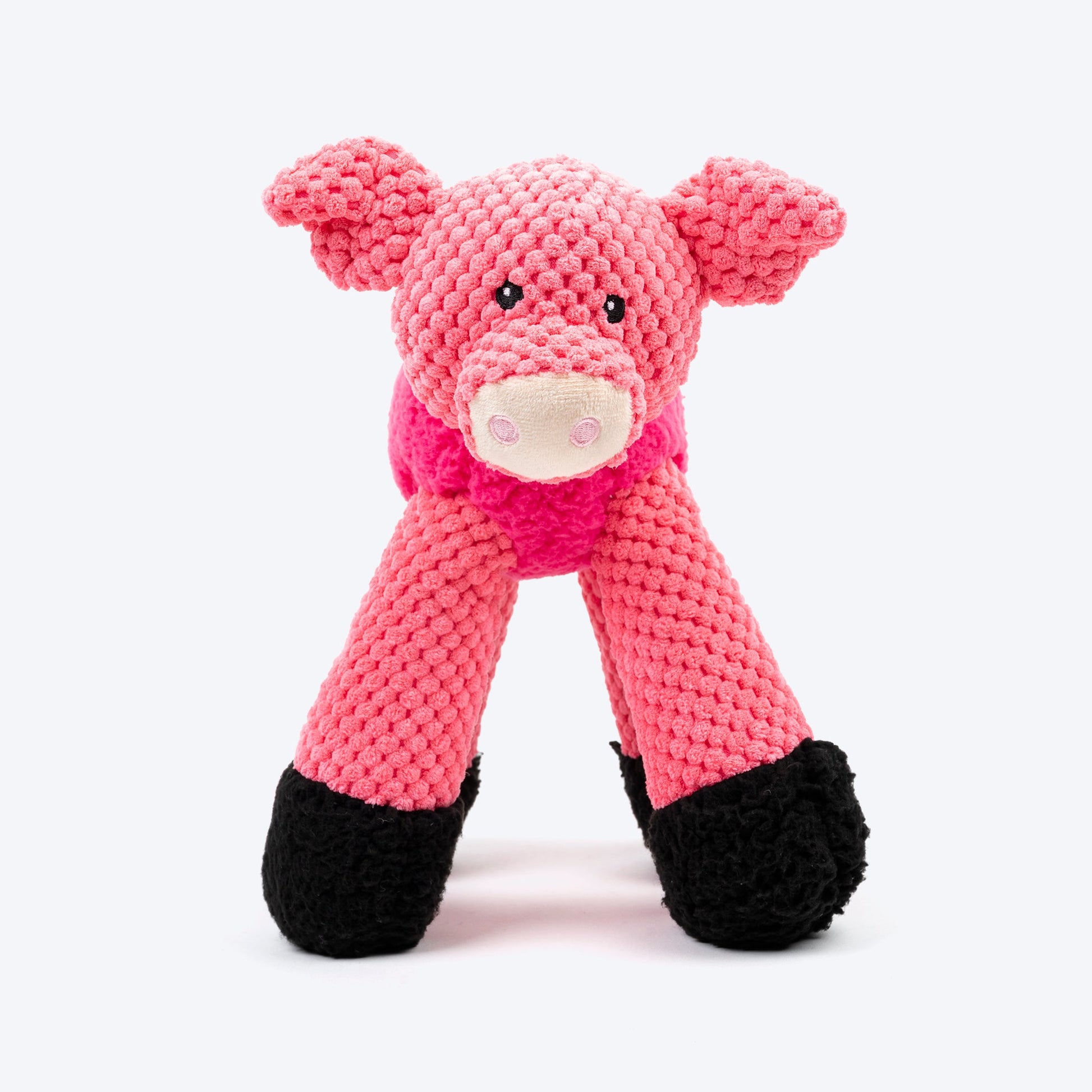 HUFT Piggy Long-Legs Plush Toy For Dog - Pink - Heads Up For Tails