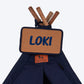 HUFT Personalised Teepee Tent For Dogs and Cats - Navy & Brown - Heads Up For Tails