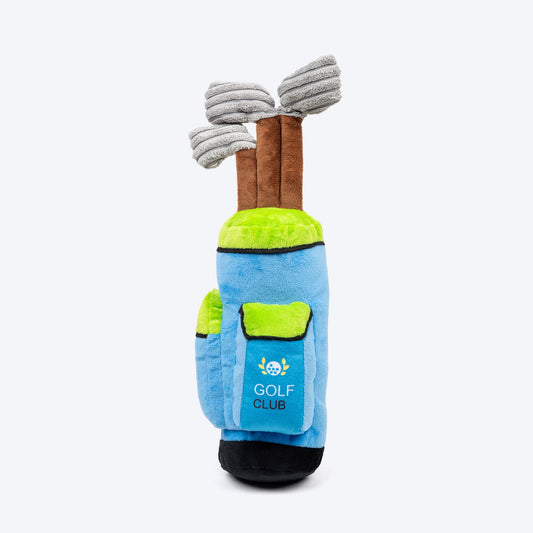 HUFT Go-Go-Golf Plush Dog Toy - Blue - Heads Up For Tails