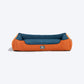 HUFT Rustic Retreat Dog Bed - Rust & Navy - Heads Up For Tails