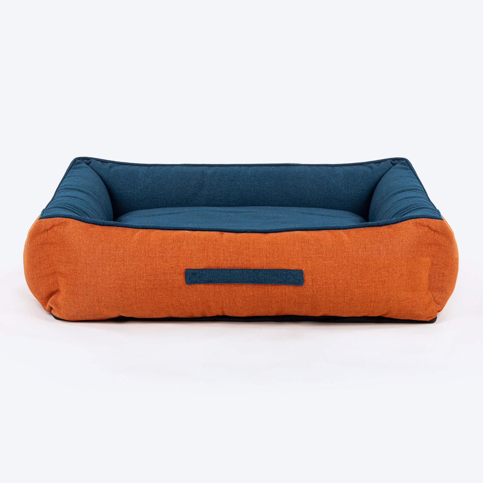 HUFT Rustic Retreat Dog Bed - Rust & Navy - Heads Up For Tails