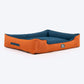 HUFT Rustic Retreat Dog Bed - Rust & Navy - Heads Up For Tails
