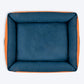HUFT Rustic Retreat Dog Bed - Rust & Navy - Heads Up For Tails