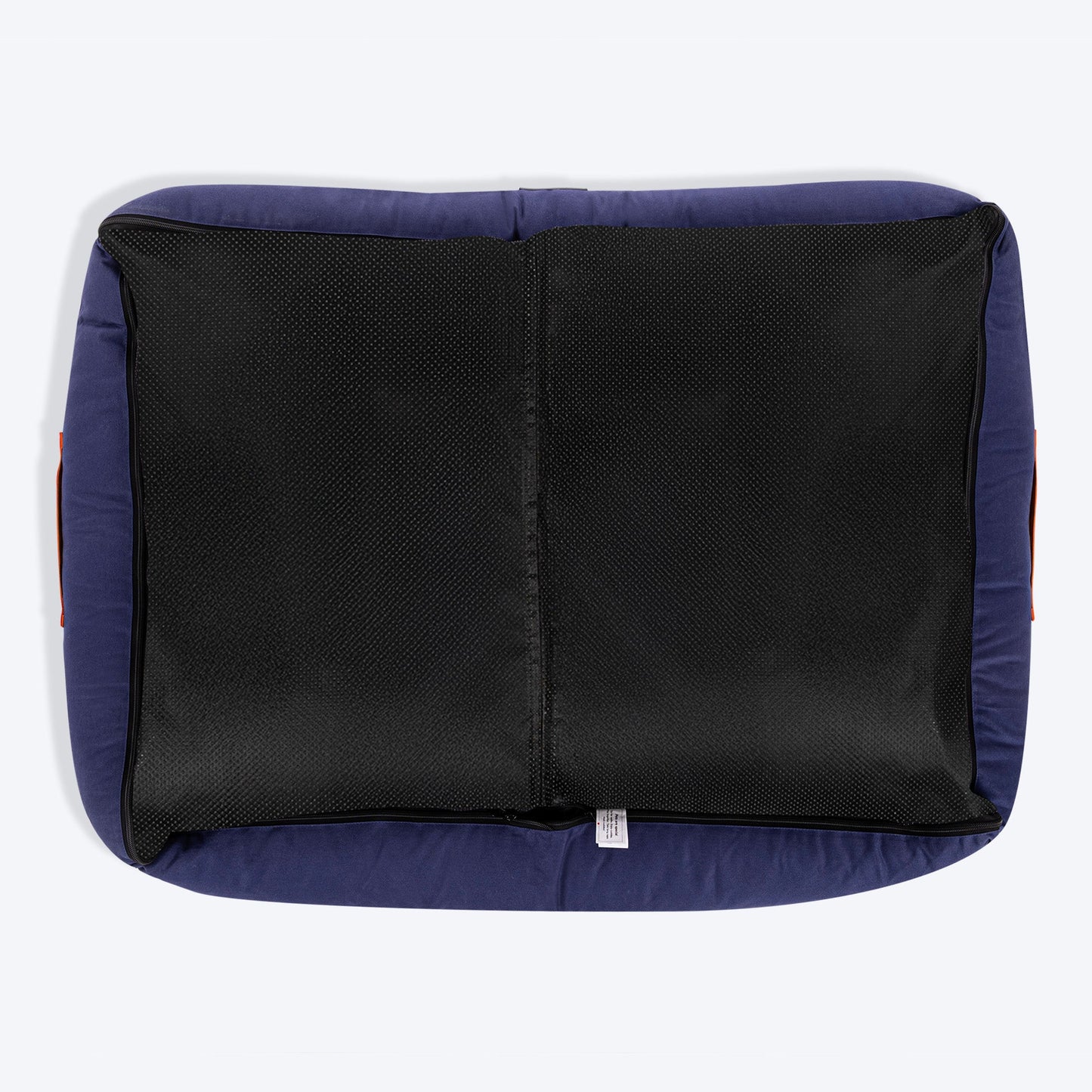 HUFT Woofie Classic Lounger Bed For Dog - Blue & Orange - Heads Up For Tails