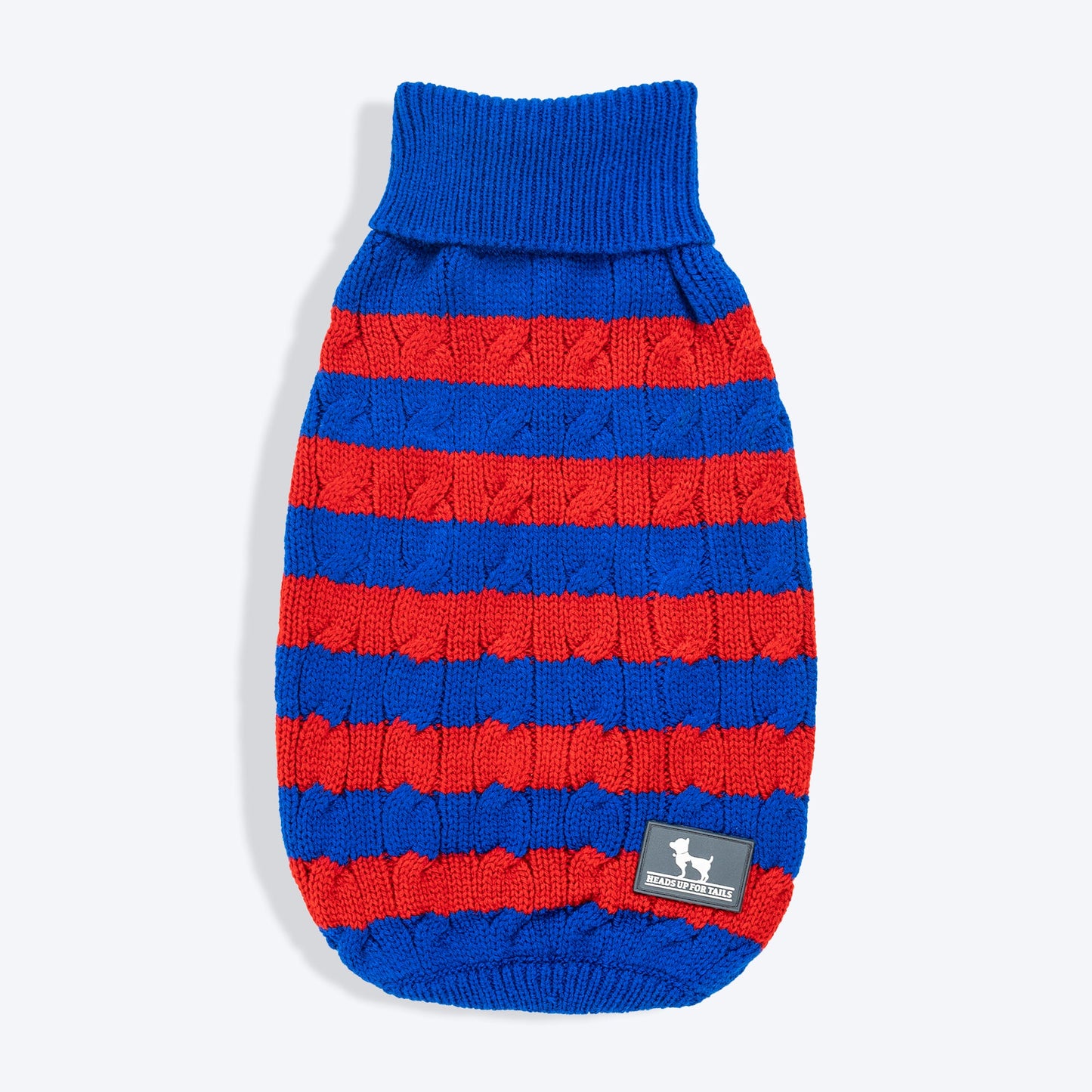 HUFT Snug Stripes Sweater For Cat - Blue & Red_01